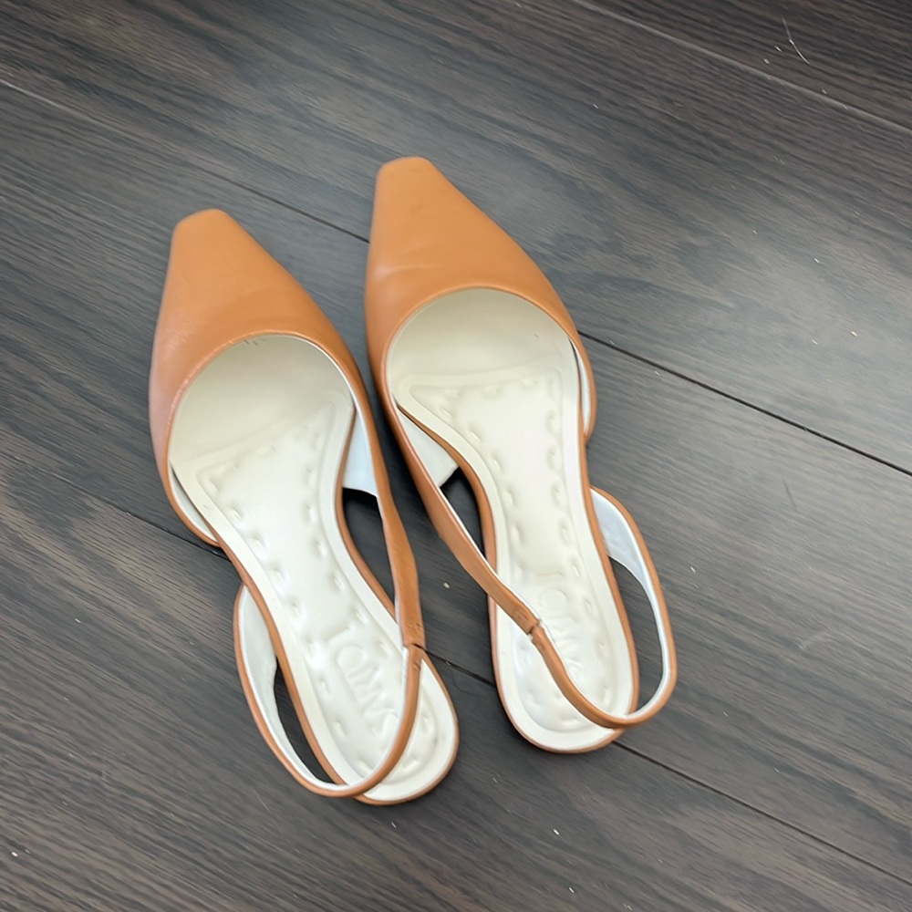 FRANCO SARTO RIVA LEATHER SLINGBACK